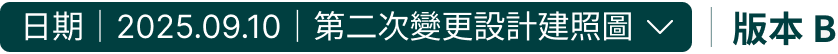 版本 B｜2025.09.10 第二次變更設計建照圖